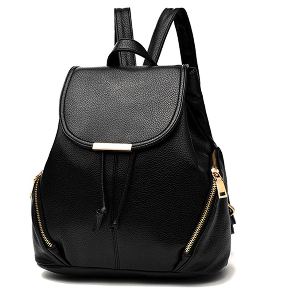 Mini backpack black and gold